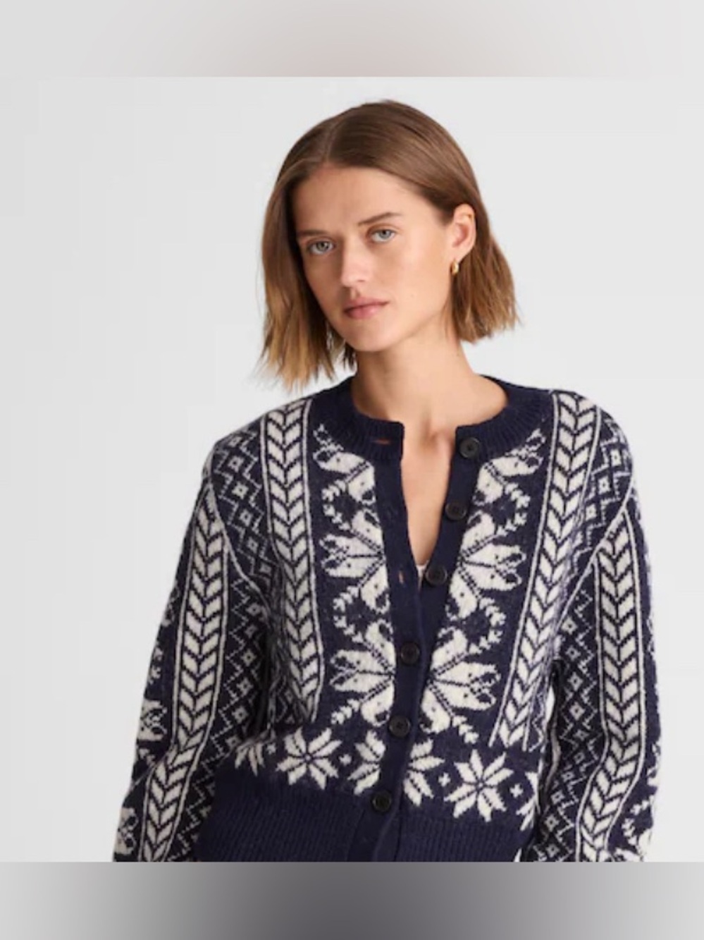 Madewell Fair Isle Cardigan Jacket in Wool new with tags